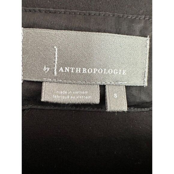 Anthropologie Allende Black Puff Sleeve Square Neck Top Blouse Small - Picture 4 of 7